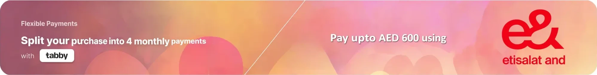 Split your purchase into 4 monthly payments